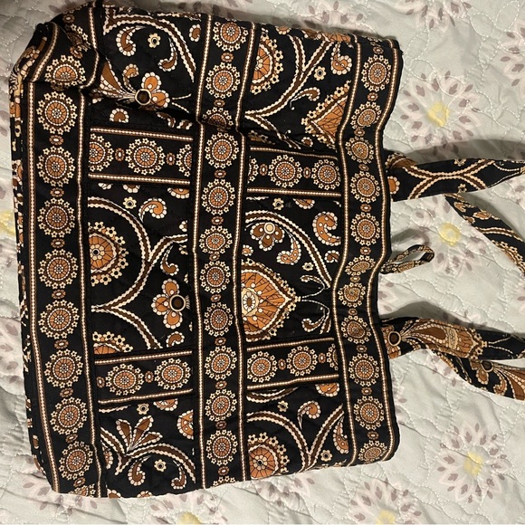 Retired Vera Bradley Caffe Latte Tote - Picture 3 of 8